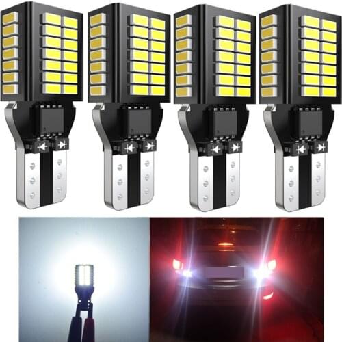 4pcs T15 W16W T16 LED Canbus Bulbs No Error Car Reverse Backup Light For Kia Rio 2 3 K2 K3 Armrest Optima Ceed Sorento Cerato