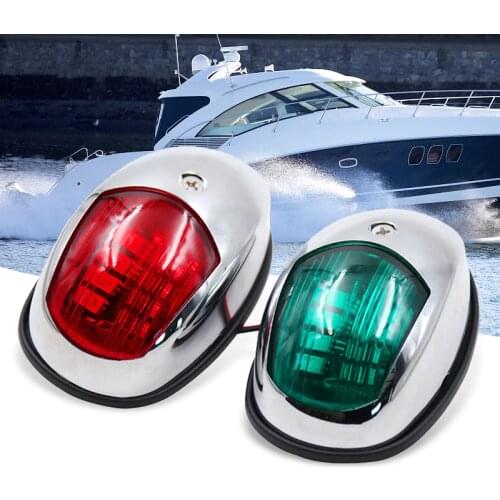 2 Pcs Boat Side Mount LED Stern Anchor Navigation Light For Yacht Speedboat Marine Port ABS Sealed Boat Accessories Marine
