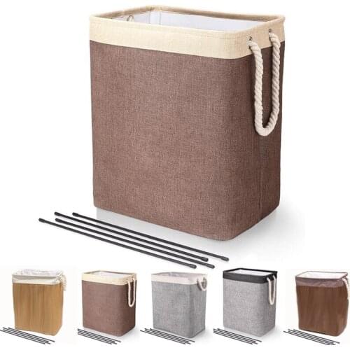 Bath Collapsible Dirty Clothes Storage Basket Waterproof Large Capacity Laundry Hamper Folding Drawstring Port Laundry Basket