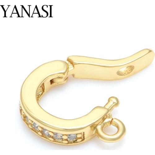 Accessories Buckles for Jewelry Bracelet Cubic Zirconia Clasps Hooks Diy Woman Jewelry Findings Making