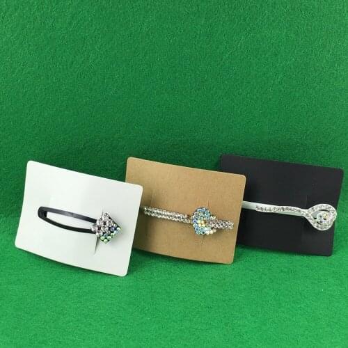 100PCS 7x5cm Paper Jewelry Display Cards Hair Accessory Cards Blank Hairpin Packaging Card Hair Clip brooch Card