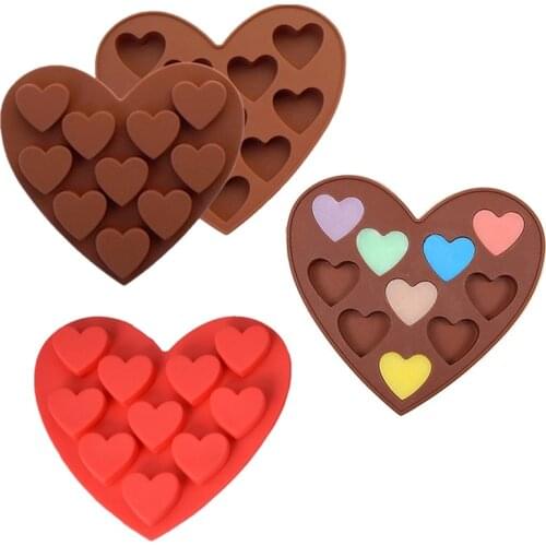1 PC Heart Shape Silicone Cake Mold Love Heart Shaped Silicone Molds Fondant Cake Chocolate Mold Creative Cooking Moulds