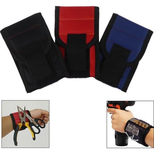 1pc Magnetic Wristband Hand Wraps Tool Bag Electrician Wrist Screws Holder Bracelet For Home Repair