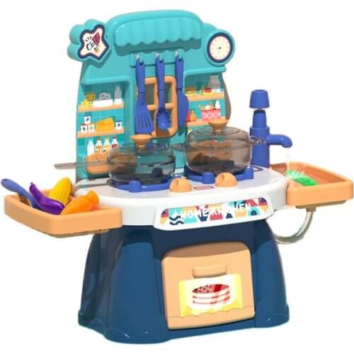 24PCS Childrens kitchen toys Small dining table baby play house cooking utensils tableware mini kitchenware educational toys