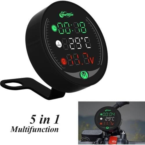 5-In-1 Motorcycle Multi-Function Meter Water Temperature Time Voltmeter For Honda cbr 600 f 650f cbr 900 rr 250 r 500r VFR800