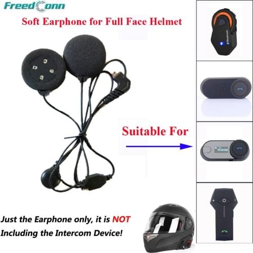 Freedconn Intercom Accessories Microphone with Headphone Suit for T-Max, T-COMVB, TCOM-SC, COlO Blue Full Face Helmet Earpiece