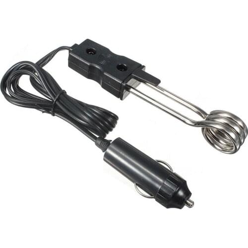 Auto immersion heater kettle Travel immersion heaters mobile immersion heaters Camping Outdoor Black