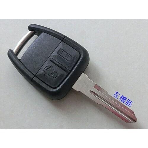 2 Button Remote Key Shell Case For Opel Zafira Omega Vectra With HU46 Left Blade Fob Key Cover 10PCS/lot
