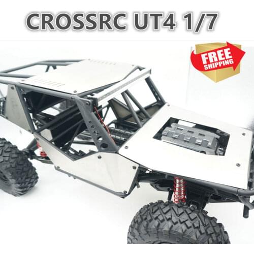 Radio control parts RC CROSSRC UT4 1/7 stainless steel metal bodyshell armor protection plate guard plate option upgrade parts