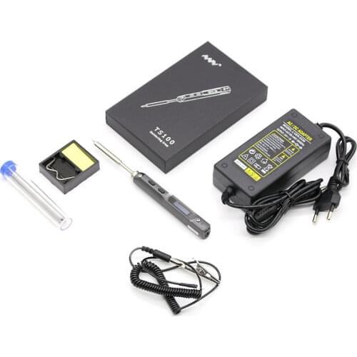 Mini TS100 65W Electric Soldering Iron Portable Digital LCD Programable Display Adjustable Temperature With 24V 3A Power Supply