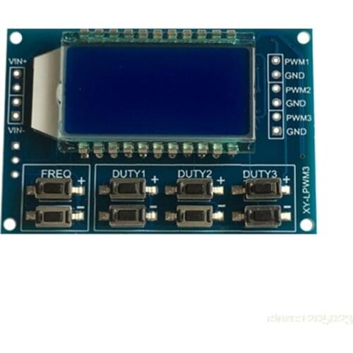Signal Generator PWM Pulse Frequency Duty Cycle Adjustable Module LCD Display 1Hz-150Khz 3.3V-30V PWM Board Module W315