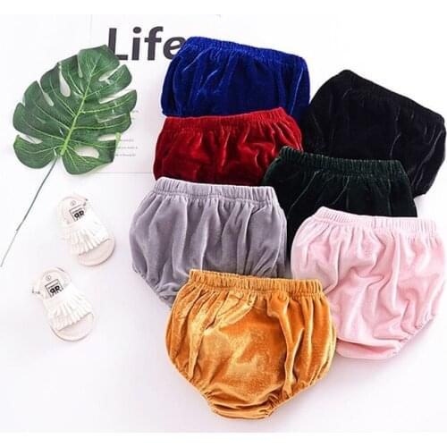 Summer Childrens Velvet All-Match Shorts New Baby Boys And Girls Outer Wear Triangle Shorts WT573