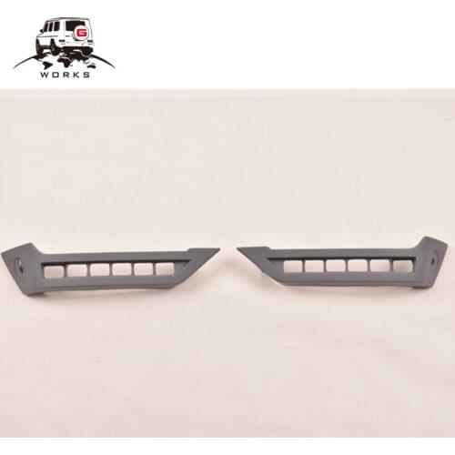 Pu material G class W463 front corner lips with leds for W463 G500 G350 17-18y