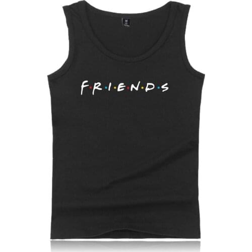 Friends Ill Be There for You Tank Top Men Casual Fitness Singlets Brand Mens Sleeveless Shirt Hip Hop Cotton Tank Tops Vest