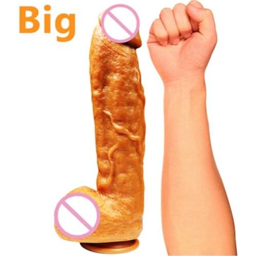 Huge Silicone Dildos Soft Realistic Penis Vagina G-spot Stimulator Powerful Suction Cup Big Dick Sex Toy for Woman Strapon Dildo