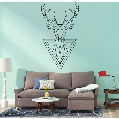 Drop Shipping Elk Home Decor Modern Acrylic Decoration For Kids Rooms Nursery Room Decor removable mural