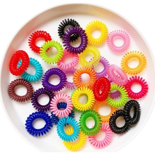 50 Pcs Elastic Hair Bands for Girls Cute Hair Ties Rubber Hair Band Fashion Women Hair Accessories Ponytail Holder 2020
