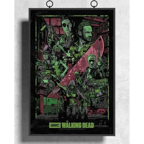 H386 Silk Poster Home Decoration The Walking Dead Season 5 SO5 Zombie Blood Hot TV Series Wall Art Christmas Gift