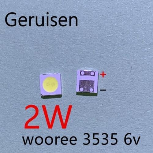 WOOREE LED Backlight 2W 6V 3535 150LM Cool white WM35E2F-YR09B-eA LCD Backlight for TV TV Application 1600PCS