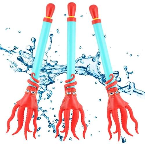 Octopus Water Gun Toys Summer Water Pistol Blaster Shooter Toys Cartoon Shape Water Jet Squirter Outdoor Swimming Pool Beach Toy