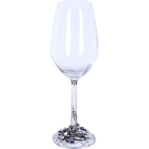 High Quality Enamel Coloured Wine Glass Hand-Made Crystal Decanter Goblet Champagne Cup Wedding Gifts Party Drinkware