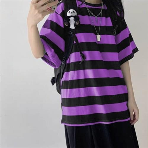 Yigelan Womens Striped T-shirts