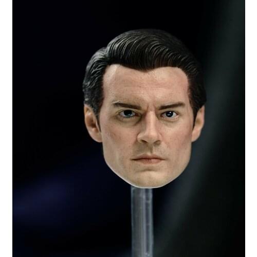 1/6 Scale Super Hero Head Sculpt Henry Cavill Clark Model Carved Fit 12'' TBLeague PH Action Figure Man Male Body