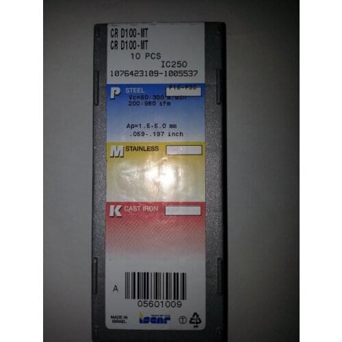 10PCS CARBIDE INSERT CR D100-MT IC250