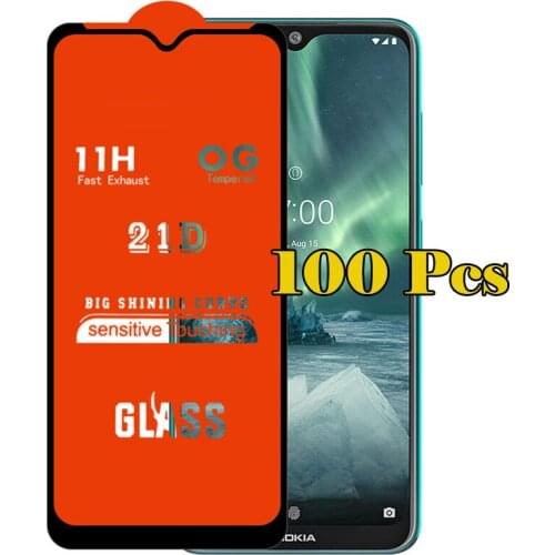 100pcs 21D Tempered Glass Full Glue Cover Film Guard Screen Protector For Samsung Galaxy E02 E62 F02 F12 F12S F22 F42 F52 F62
