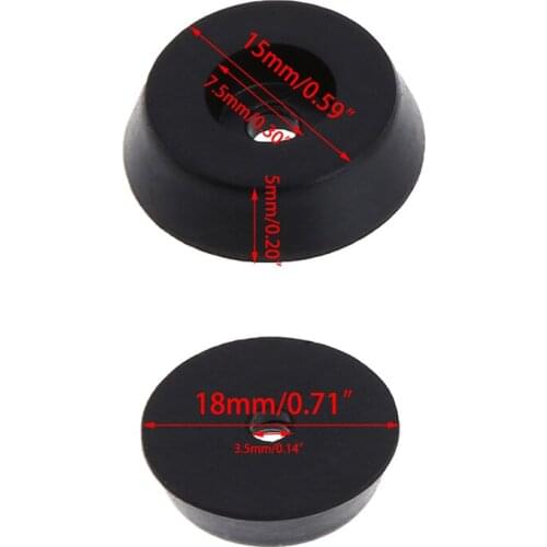 20 Pcs Rubber Table Chair Furniture Feet Leg Pads Tile Floor Protector 18x15x5mm 19QB