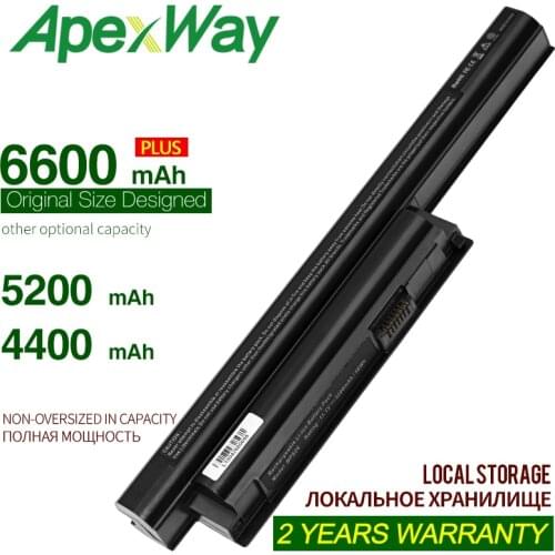 ApexWay 4400MAH Battery for SONY VAIO VGP-BPS26 BPS26 BPS26A SVE14115 SVE14116 SVE15111 SVE141100C SVE1411 for vaio vgp bps26