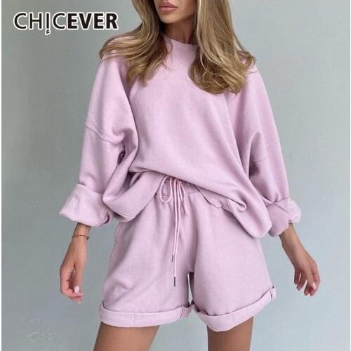 Женские спортивные костюмы CHICEVER China At AliExpress