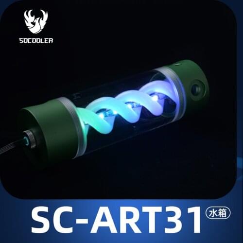 POM Cylindrical water tank 200 mm water cooling reservoir 50mm/60mm Diameter G1/4