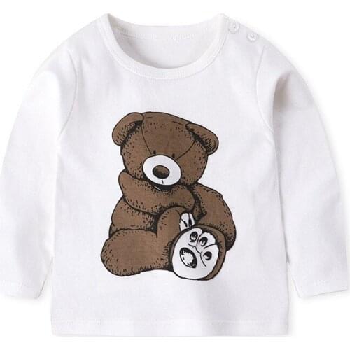 3 4 5 6 7 Years Old Childrens Sweatshirt Autumn Single Piece Kids Tops Casual Cotton Girls Long Sleeve Blouse 2021 Boys T Shirt