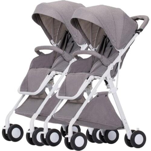 Twin baby stroller hot twin stroller easy to fold a variety of colors can choose 0-3 year old