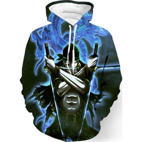 One Piece Roronoa Zoro 3D Hoodie Hoodies Men Women 2018 Long Sleeve Autumn Winter Sportswear Tracksuit Casual Brand Sweatshirt
