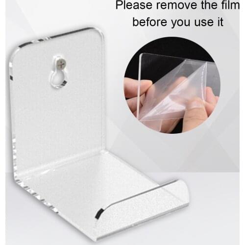 Game Controller Holder Wall Mounted Acrylic Headset Stand Hanger Space Saving Gamepad Holder Universal Wall Mount For PS4 Xbox