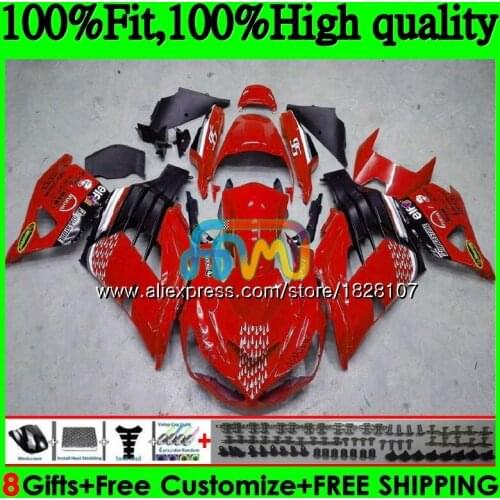 Injection For KAWASAKI ZX 14R ZZR1400 ZX-14R 21BS.7 ZX14R 06 Red black hot 07 08 09 10 11 2006 2007 2008 2009 2010 2011 Fairing