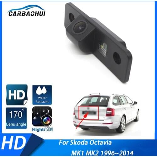 Rear View Camera Car Reversing Camera with WaterProof + Wide Angle 170 Degree CCD ​For Skoda Octavia MK1 MK2 1996~ 2013 2014