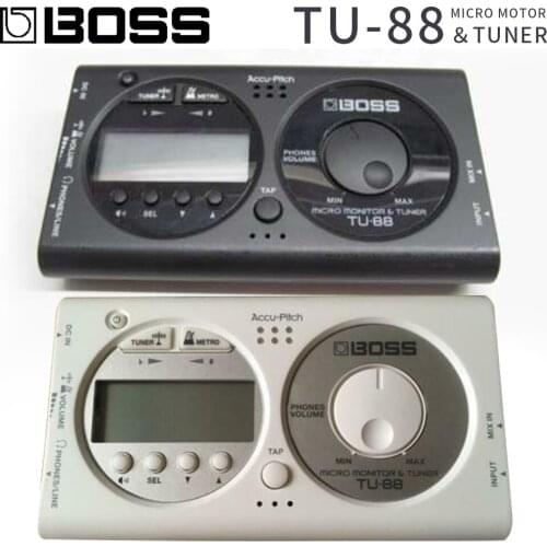 BOSS micro motor＆Guitar Tuner TU-88 Lid Black/White Available in two colors