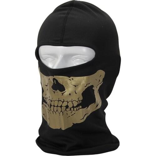 Motorcycle Ghost Skull Reflective Mask Helmet Tactical Military Army Riding Bike Quick-Drying cycling cool Absorb sweat Mask