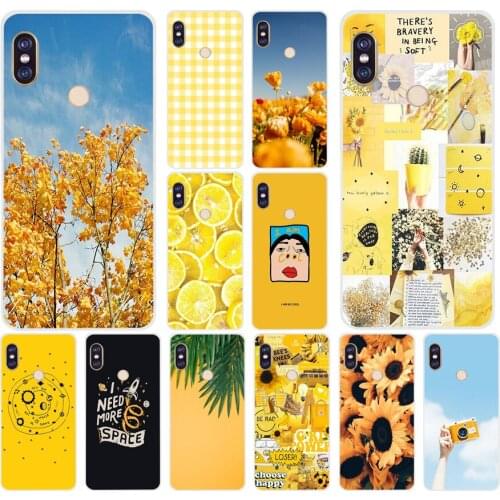51AS Its infinite in yellow Soft Silicone Tpu Cover phone Case for Xiaomi Redmi 5A 5 Plus 7 Note 5 5A 7 7A Pro