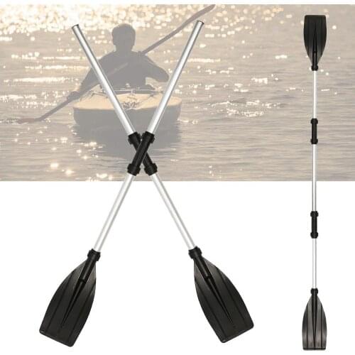New 2 Pcs Aluminum Alloy Detachable Float Afloat Oars Fitting Boat Rafting Paddle Canoe Oar Boating Accessories Drop Shipping