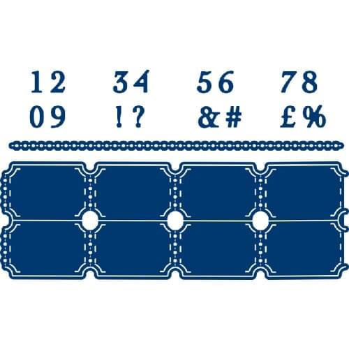 2021New Metal cutting dies Take a Ticket Metal mold set metal cutting mold DIY crafts