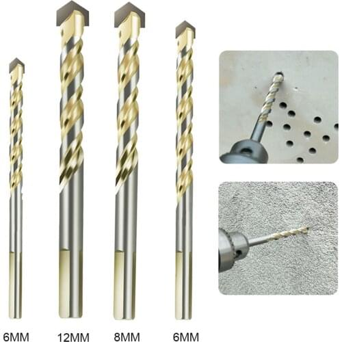 6-12mm Alloy Triangle Head Drill Bit Multi-function Opener Metal Perforating Drill Glass Ceramic Wood Marble Drilling Tool