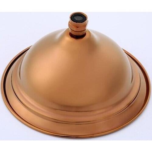 Vidric Classic Luxury PVD Rose Gold Plate Bathroom Rain Shower Set Finished Luxury Wall Mounted Bath Shower Faucet Copper ELS200