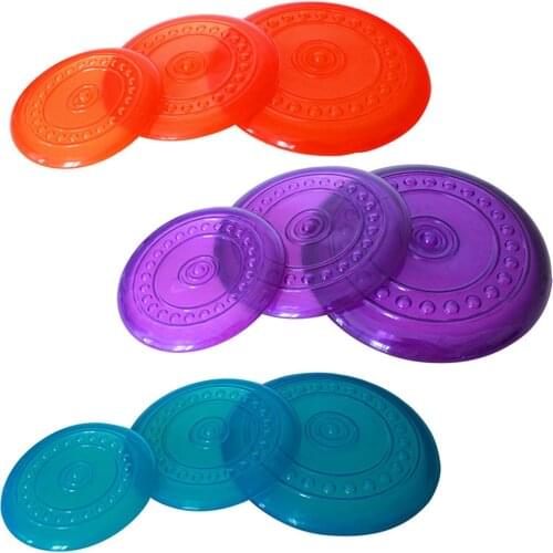 1pcs Funny Silicone Flying Saucer Dog Cat Toy Dog Game Flying Discs Resistant Chew Puppy Training Interactive Pet Supplies