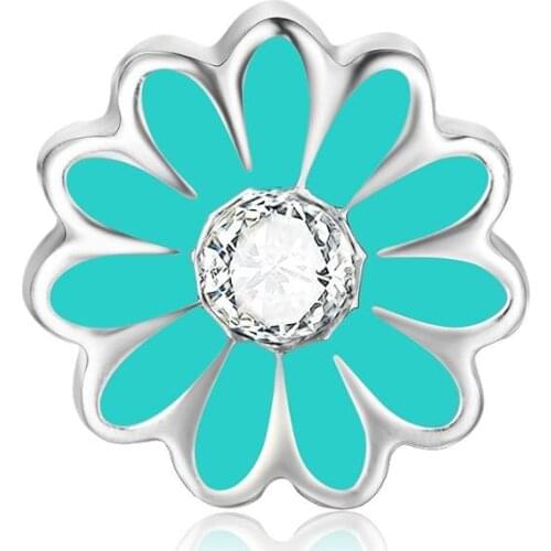 10pcs Daizy Flower floating charms for Living glass locket