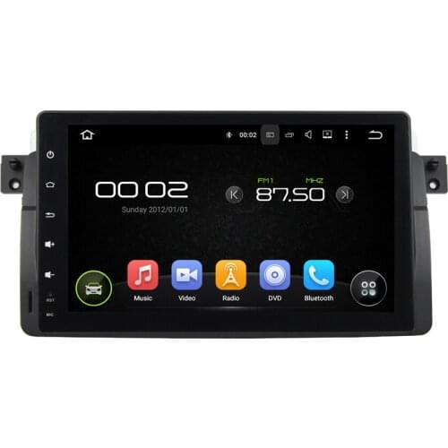 9 inch Screen Android 5.1 System Car GPS Navigation System Auto Radio Player Media Stereo For BMW 3 Series E46