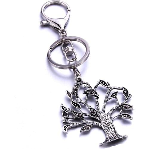 Tree of Life shape keychain handmade stainless steel gift private custom for lovers friends a variety of styles